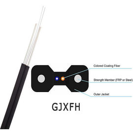 Indoor GJXFH Fig -8 Kabel światłowodowy LSZH Jacket Prosta konstrukcja