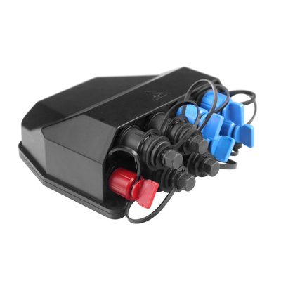 Black 9 Ports Fiber Optic Termination Box Compatible With Waterproof Adapter